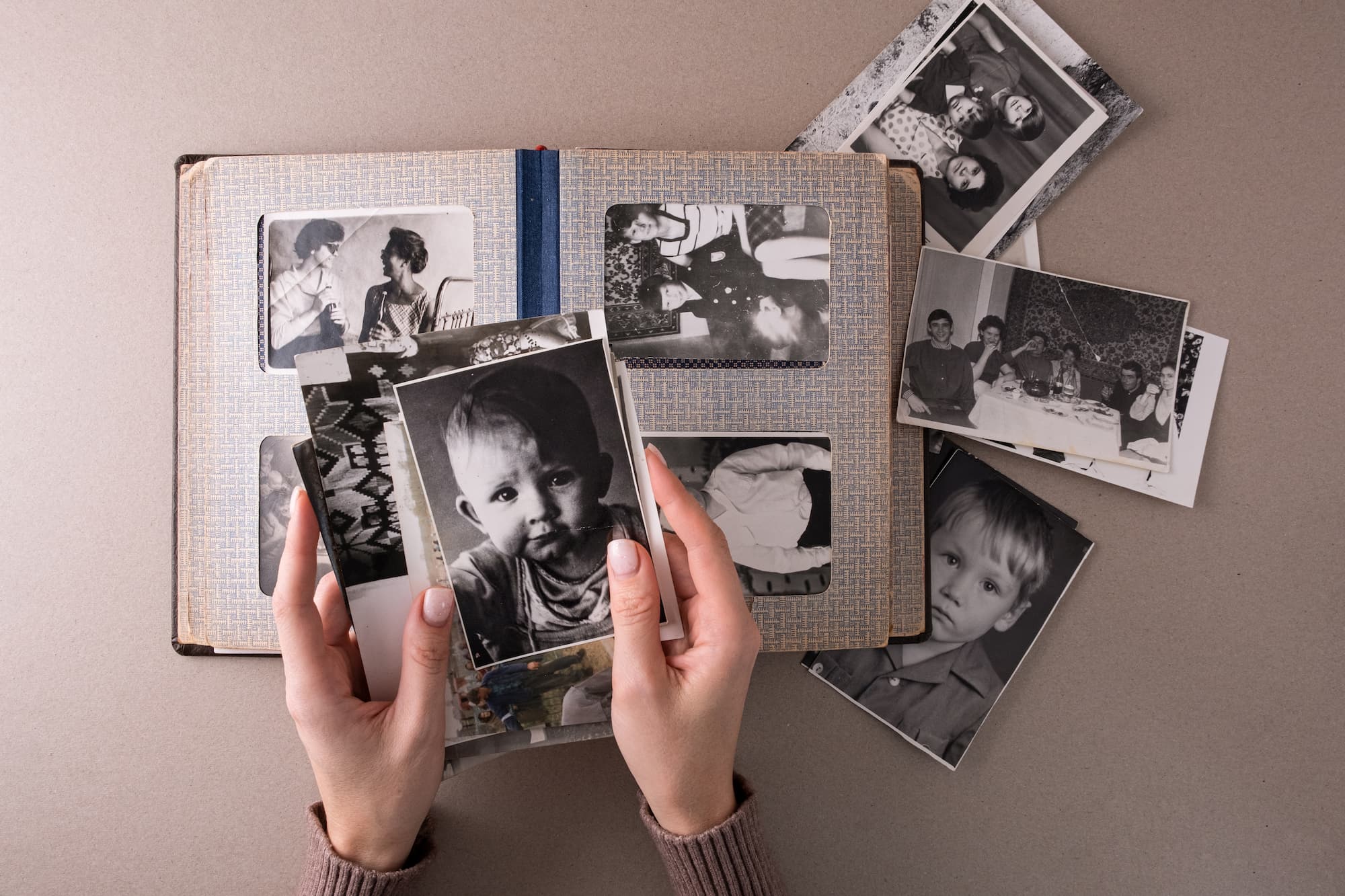 Looking Through Old Photographs For A Tribute